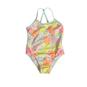 Wonder Nation Pink and Orange One Piece Swimsuit